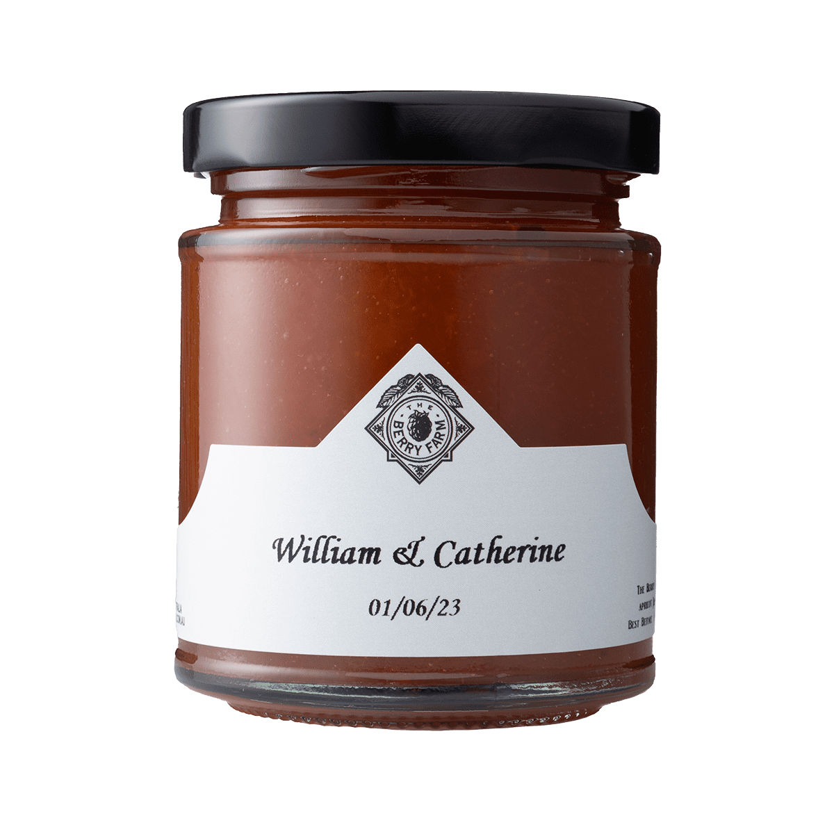 A jar with personalised label