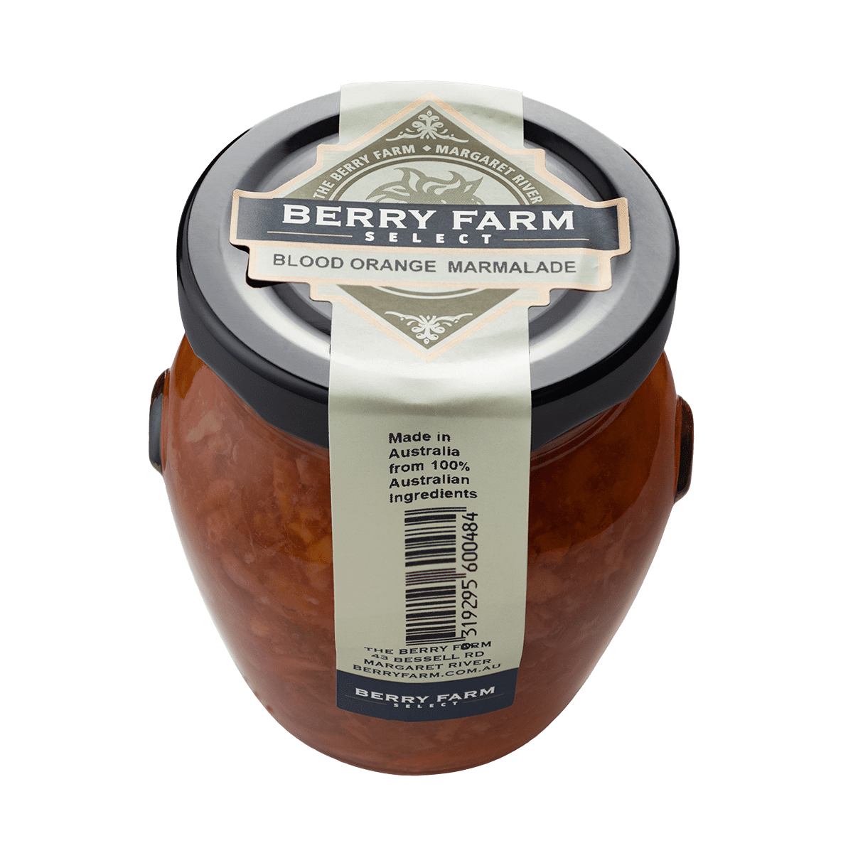 A jar of Blood Orange Marmalade