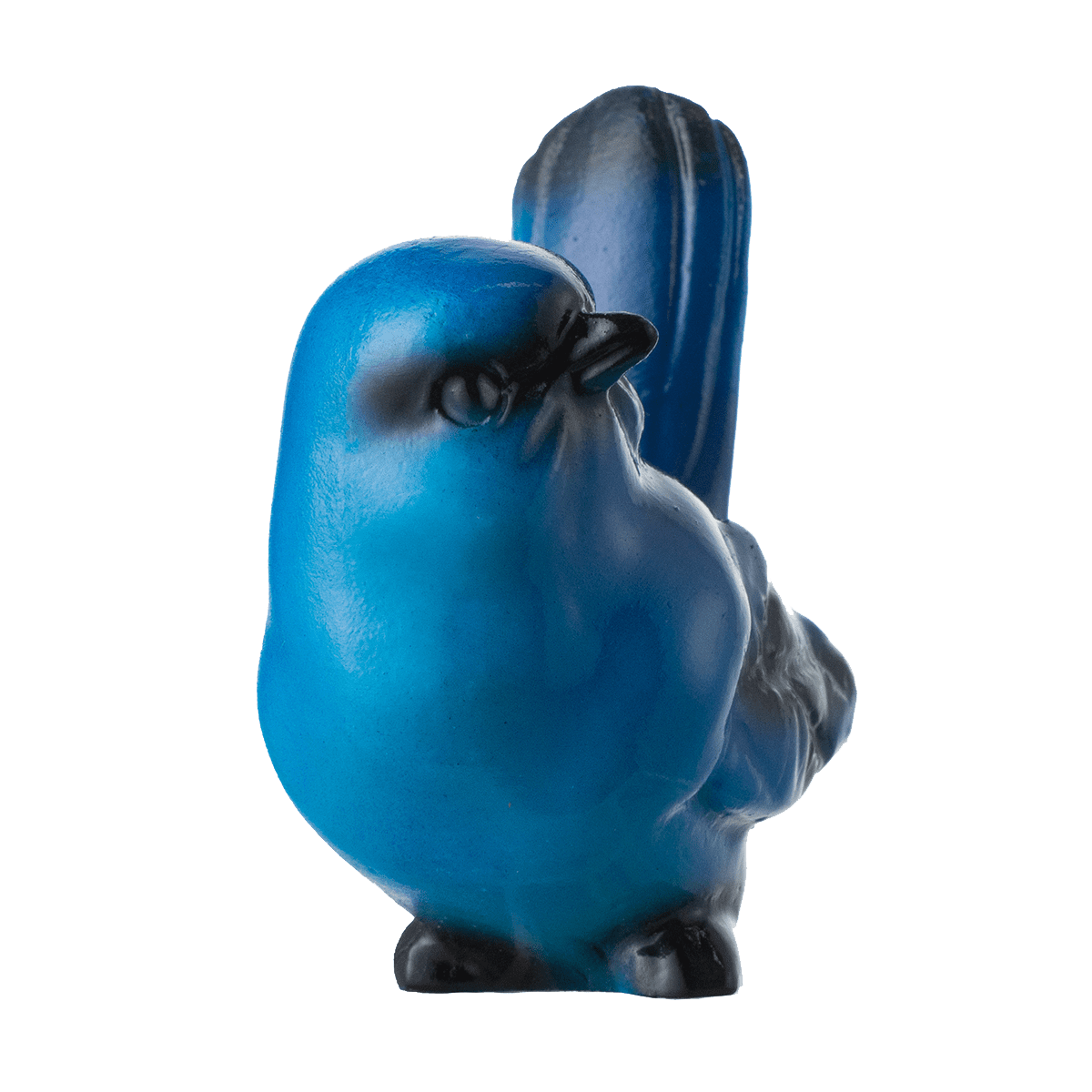 A blue wren figurine