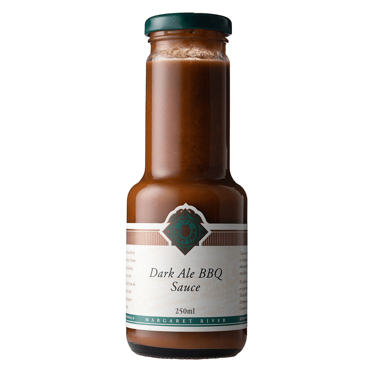 A jar of Dark Ale BBQ Sauce