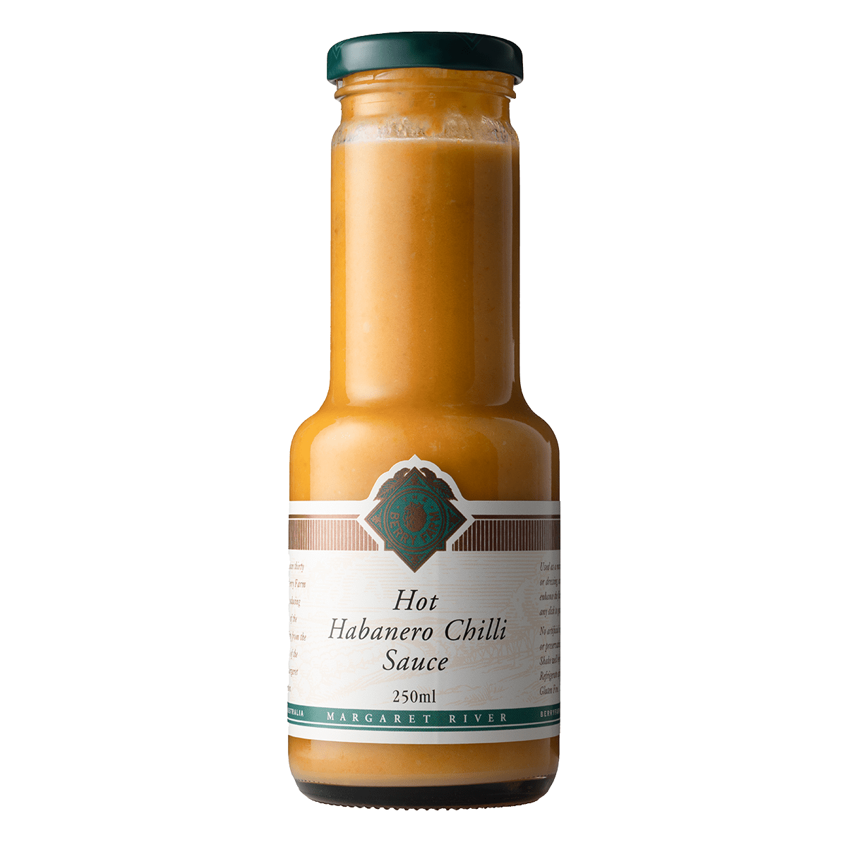 A jar of Hot Habanero Chilli Sauce