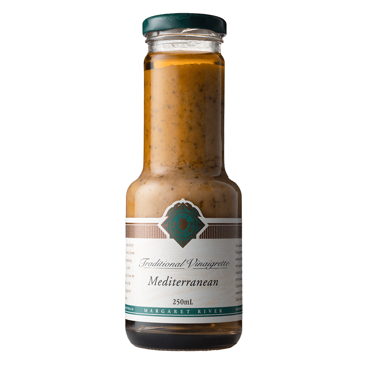 A jar of Mediterranean Vinaigrette