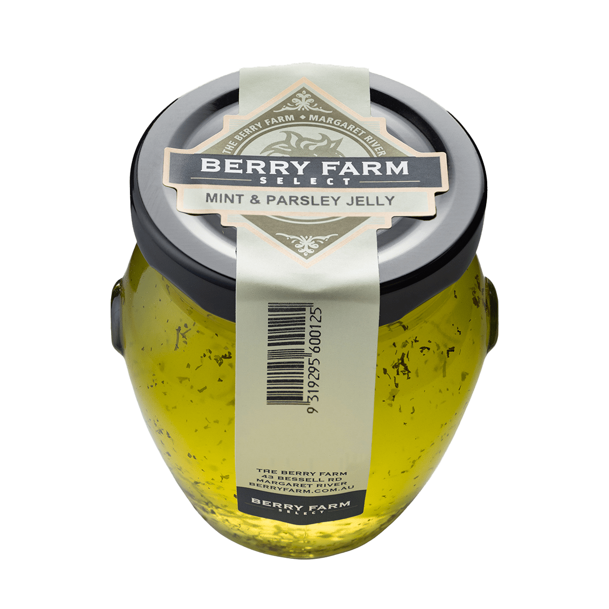 A jar of Mint & Parsley Jelly