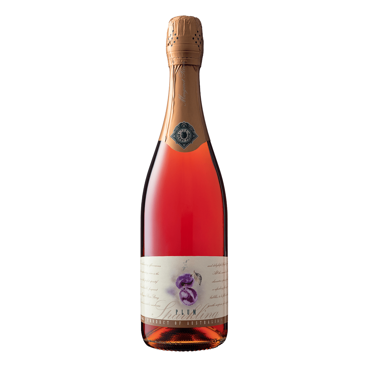 A bottle of Plum Sparkling Wine