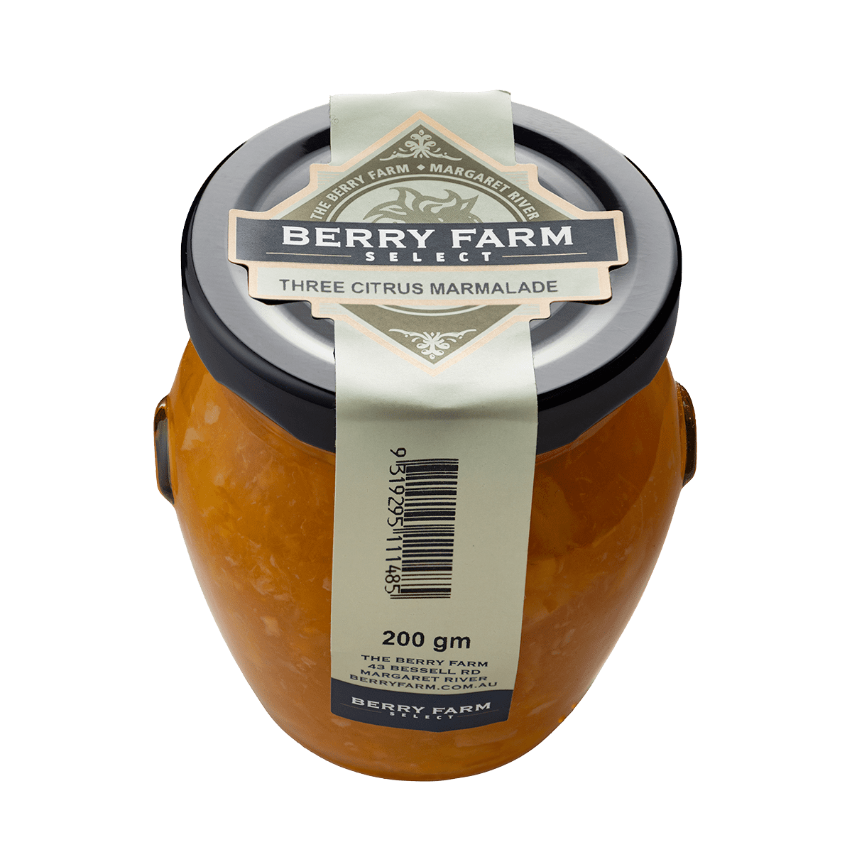 A jar of Three Citrus Marmalade