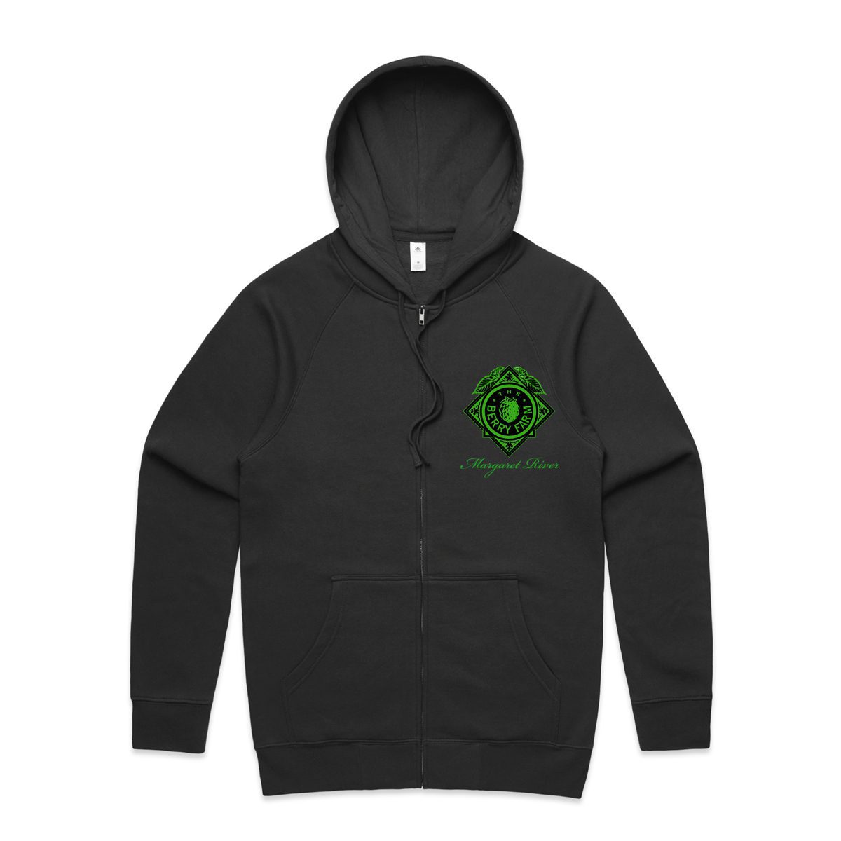Berry Farm Hoodie With Zip Charcoal
