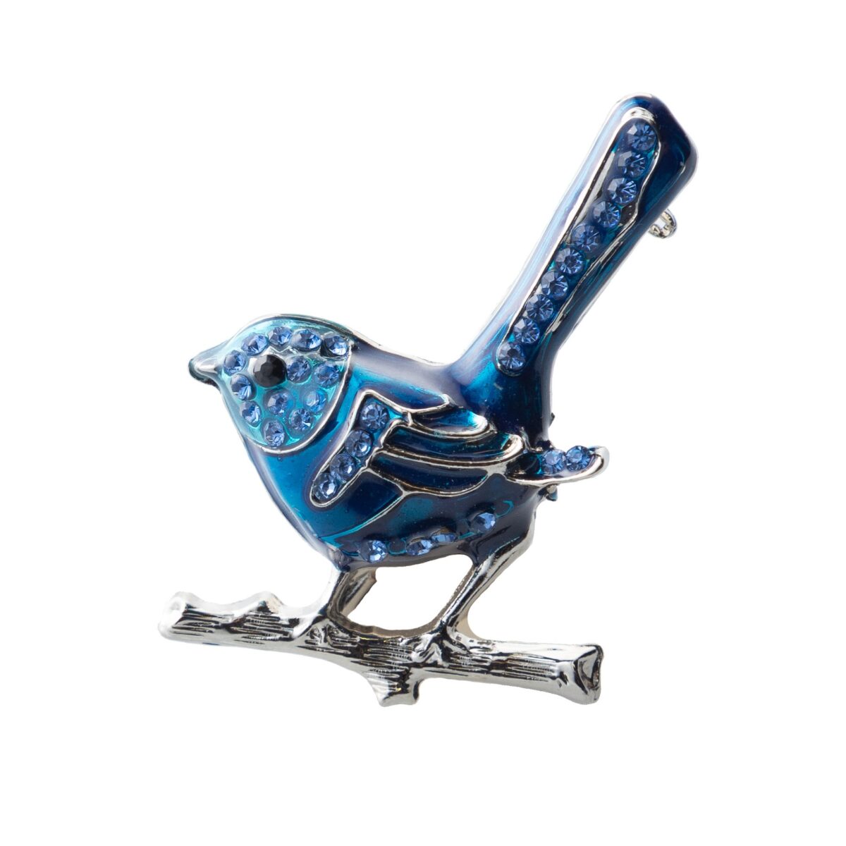 Blue Wren Brooch