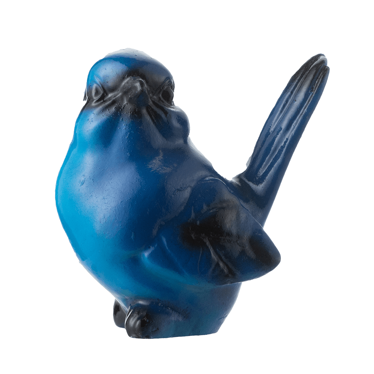 A blue wren figurine