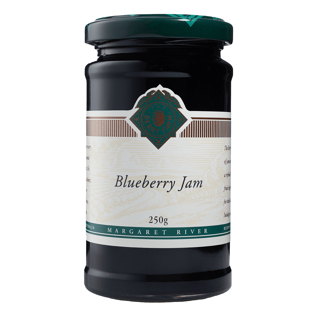 A jar of Blueberry Jam