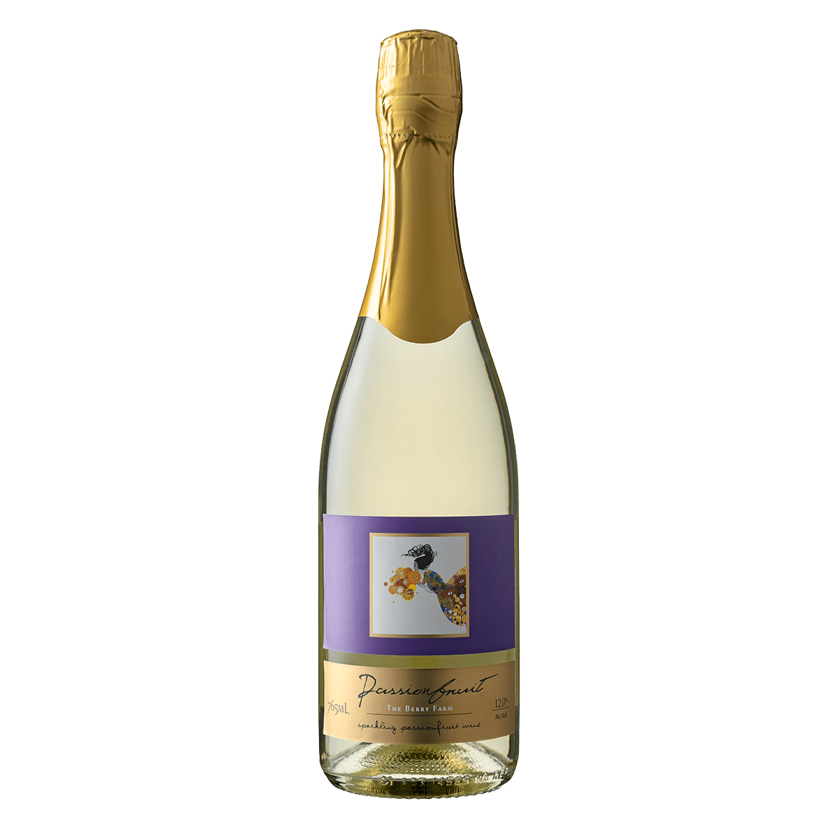 A bottle of Passionfruit Sparkling Wine